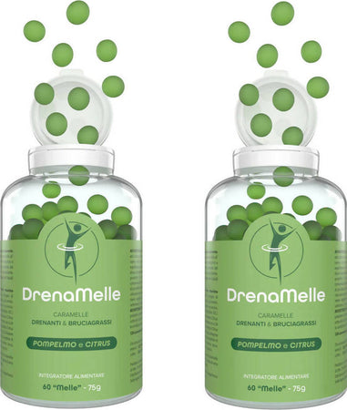 2x Drenamelle Caramelle Dimagranti Brucia Grassi Forte Per Dimagrire Drenante Saziante Integratore Per Dimagrire 120cps Salute e cura della persona/Alimentazione e nutrizione/Integratori per lo sport/Bruciatori di grasso Beauty Fashion Store - Palermo, Commerciovirtuoso.it