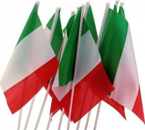 3-Bandiere-Con-Asta-45x30-Italia-Italiana-Tricolore-Nazionale-Mondiali-Europei