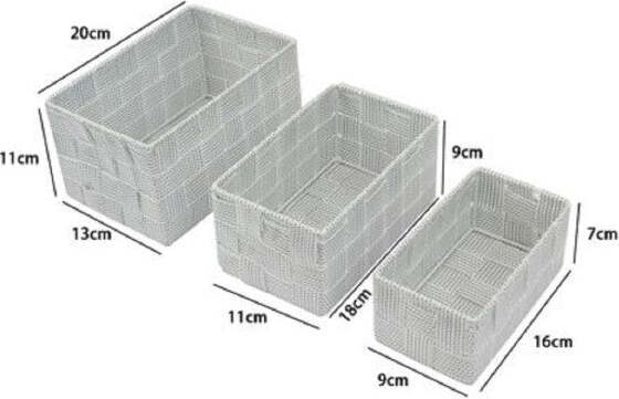 3-Cestini-Tessuto-Scatole-Organizer-Bagno-Portaoggetti-Makeup-Grigi-Chiaro-79048