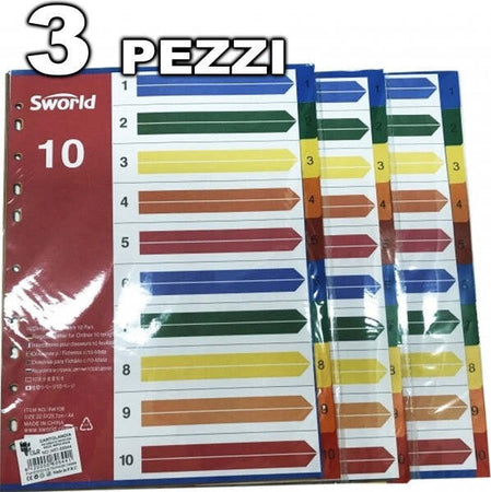 3-Divisori-Per-Forati-In-10-Parti-Ciascuno-Crea-Sezioni-Per-Schedario-Anelli-A4