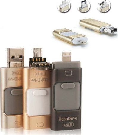 3-In-1-Flashdrive-16gb-Usb-Scomparsa-Per-Smartphone-Pc-Archivio-Memoria-Dati