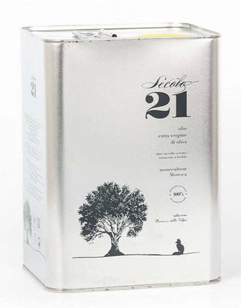 3 lt. Olio Extra Vergine di Oliva Biologico IGP Siciliano Olio Moresca Bio mono Cultivar di Sicilia Premiato tra i Migliori Oli da Gambero Rosso Secolo21