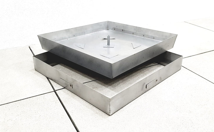 Sigillo chiusino portapavimento zincato completo di telaio