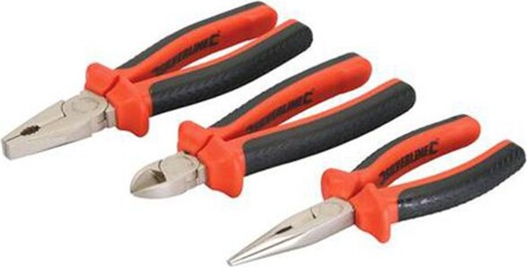 3-Pinze-Isolata-1000v-Tronchese-180mm-Pinza-200mm-Pinza-Becchi-180mm-1000-Volts