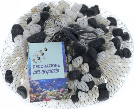 3 Pz Pietre Decorative Acquario Bianche Nere Decorazione Sassi Piante Vasi 300gr Prodotti per animali domestici/Pesci e animali d'acqua/Arredo per acquario/Ciottoli decorativi Trade Shop italia - Napoli, Commerciovirtuoso.it