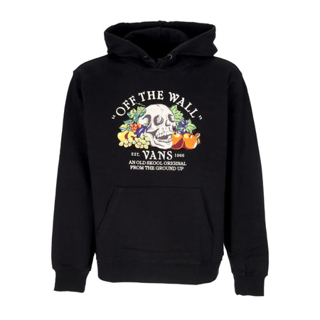 VANS Felpa Leggera Cappuccio Uomo From the Ground Up Hoodie Black da uomo