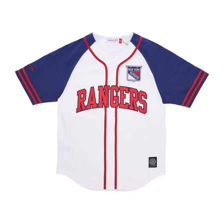 MITCHELL & NESS Casacca Bottoni Uomo Nhl Practice Day Button Front Jersey Neyran White da uomo