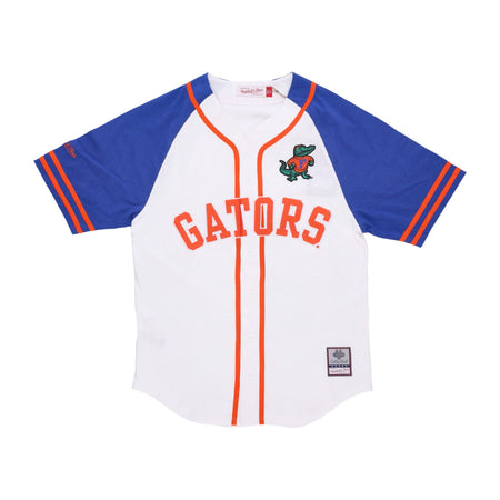 MITCHELL & NESS Casacca Bottoni Uomo Ncaa Practice Day Button Front Jersey Flogat White da uomo
