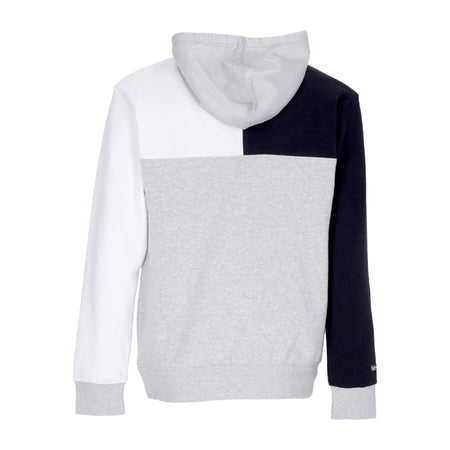 MITCHELL & NESS Felpa Cappuccio Uomo Nhl Tie Breaker Fleece Hoodie Loskin Grey Heather/black da uomo
