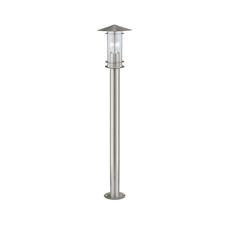Lampada Contemporanea Da Esterno Lisio Alta 1 Luce Acciaio Inox Grigio