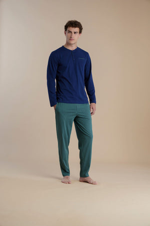 Pigiama uomo manica lunga 100% cotone – Noi di notte 3022