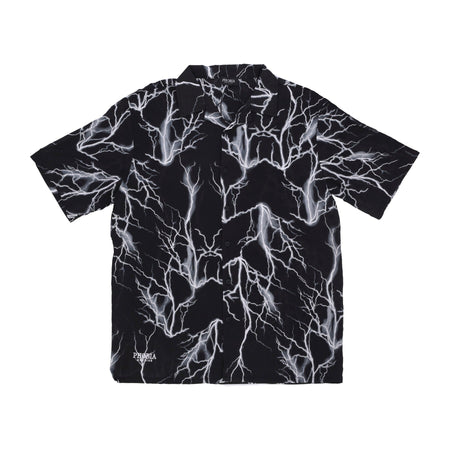 PHOBIA Camicia Manica Corta Uomo Lightning Shirt Black/grey da uomo