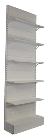 Scaffalatura da negozio in metallo verniciato cm. 100x30x300h