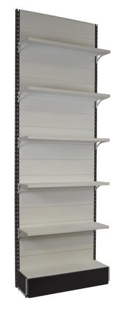 Scaffalatura metallica da negozio modulo a parete verniciato cm. 100x30x300h