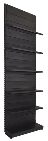 Scaffale verniciato nero ghisa per negozio cm. 100x30x300h