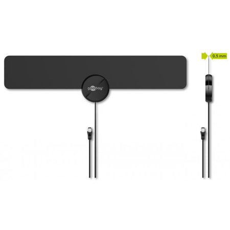 Antenna Amplificata Full HD DVB-T Ultrapiatta da Interno