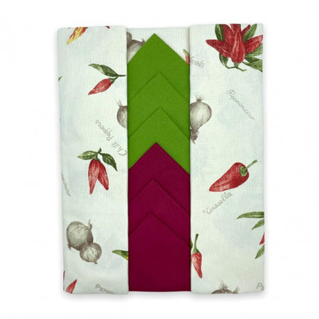 Tovaglia da tavola con tovaglioli Armonia in cucina Vingi Ricami