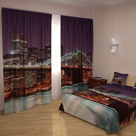 Tenda digitale e copriletto coordinato Brooklyn