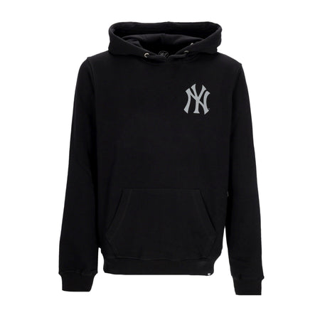 47 BRAND Felpa Leggera Cappuccio Uomo Mlb Imprint Lc Backer Helix Hoodie Neyyan Jet Black da uomo