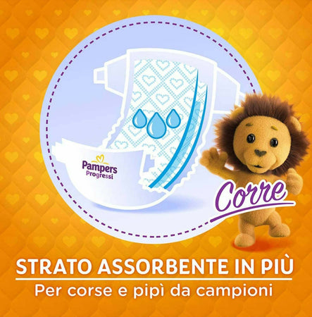 306x Pampers Progressi pacco risparmio Progressi taglia extralarge 306 pannolini taglia 6+ (16+kg) Prima infanzia/Cambio del pannolino/Pannolini usa e getta/Pannolini per bambini Sanitaria Gioia del Bimbo - Villa San Giovanni, Commerciovirtuoso.it