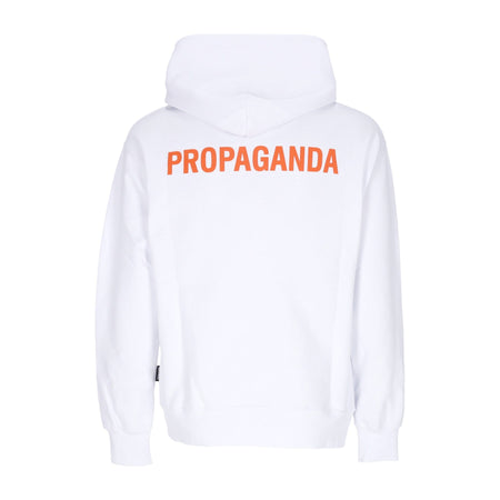 PROPAGANDA Felpa Leggera Cappuccio Uomo Logo Hoodie White da uomo