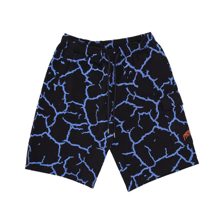 PROPAGANDA Pantalone Corto Tuta Uomo Triangle Gorilla Cargo Sweatshorts Black da uomo