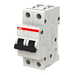 Interruttore magnetotermico 2P 2MOD. 6A curva b Abb