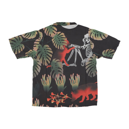 MARKET Camicia Manica Corta Uomo Vision Quest Button Up Shirt Black da uomo