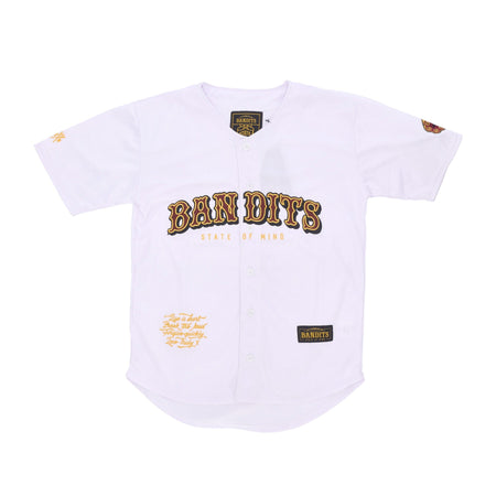 5TATE OF MIND Casacca Bottoni Uomo Bandits Signature Jersey White da uomo