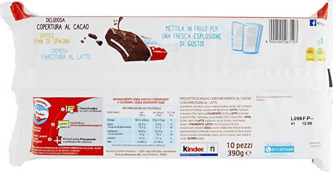 30x Kinder Délice Pan di Spagna e Cacao Merendine 30 Pz. Kinder Délice 39 Gr. Cad. 30 Pezzi Alimentari e cura della casa/Snack dolci e salati/Barrette ai cereali e barrette snack Non solo alimenti - Albano Laziale, Commerciovirtuoso.it