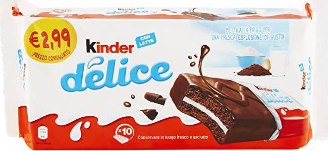 30x Kinder Délice Pan di Spagna e Cacao Merendine 30 Pz. Kinder Délice 39 Gr. Cad. 30 Pezzi Alimentari e cura della casa/Snack dolci e salati/Barrette ai cereali e barrette snack Non solo alimenti - Albano Laziale, Commerciovirtuoso.it