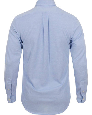 Camicia Uomo Polo Ralph Lauren Camicia Casual Slim Fit Aderente In Oxford In Cotone Collo Button Down Logo Pony Ralph Lauren Ricamato