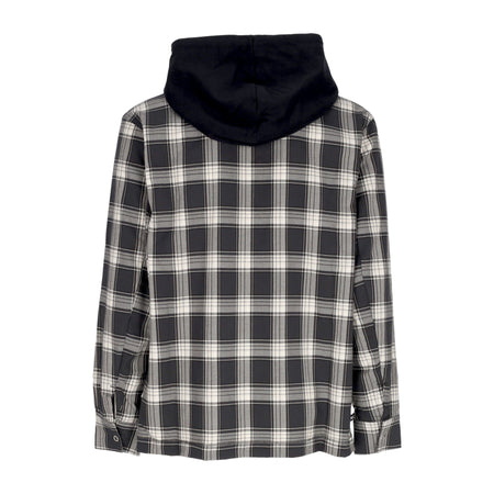NIKE NBA Camicia Manica Lunga Cappuccio Uomo Nba Kevin Durant Flannel Hoodie Black/black/pale Ivori/white da uomo