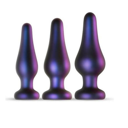 Kit 3 Butt Plug colore viola HUEMAN COMETS