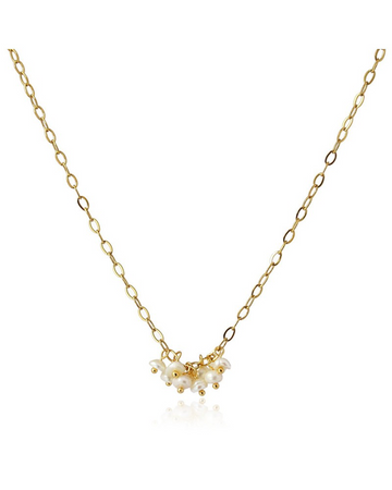 Anartxy - COLLANA CORTA CON PERLE D'ACQUA