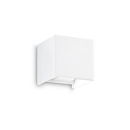 Applique Da Parete Contemporaneo Atom Alluminio Bianco Led 12W 3000K Ip54