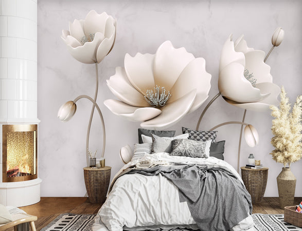 Carta Da Parati, Fiori astratti