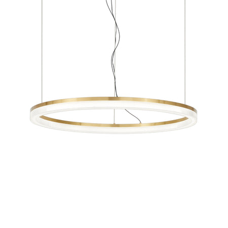 Lampadario A Sospensione Contemporaneo Crown Metallo Ottone Led 42W 3000K Ip20