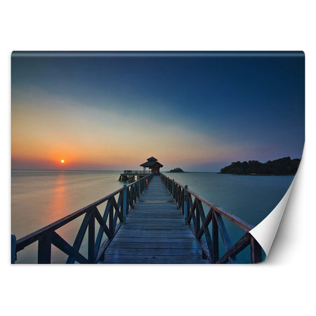 Carta Da Parati, Vista del sole al tramonto