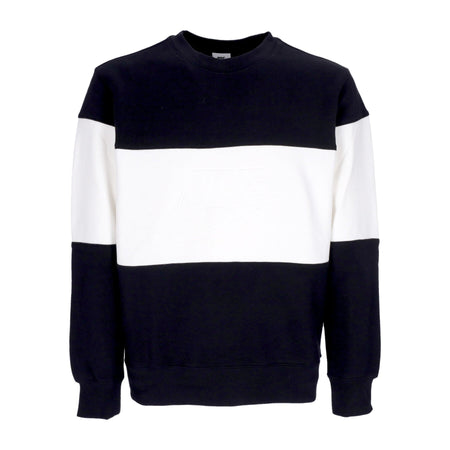 Nike Felpa Leggera Girocollo Uomo Club Plus Colorblock Crewneck Black/white da uomo