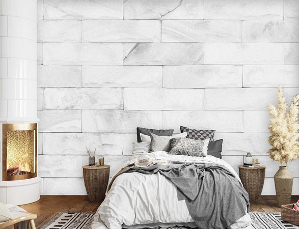 Carta Da Parati, Muro di mattoni bianchi