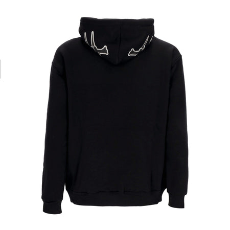USUAL Felpa Cappuccio Uomo Crown Hoodie Black da uomo