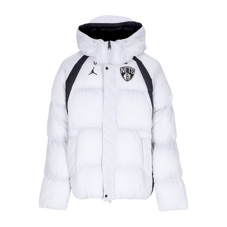 JORDAN NBA Piumino Uomo Nba Courtside Statement Fill Jacket Bronet Pure Platinum/black da uomo