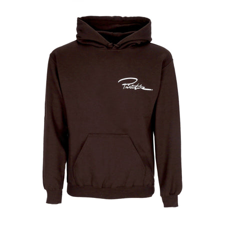 PRIMITIVE Felpa Cappuccio Uomo Open Arms Hoodie Brown da uomo