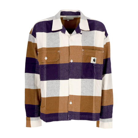CARHARTT WIP Camicia Manica Lunga Donna W L/s Lyman Shirt Lyman Check/cassis da donna