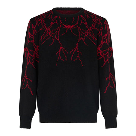 PHOBIA Maglione Uomo Lightning Jumper Black/red da uomo