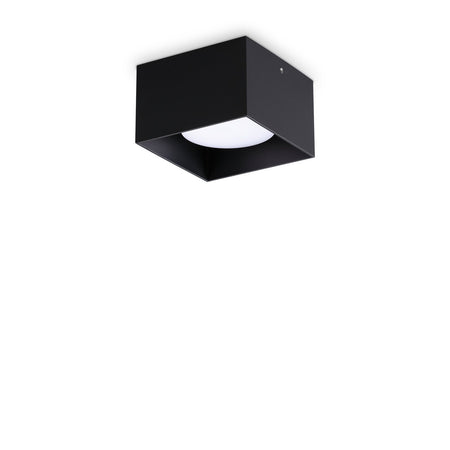 Plafoniera Contemporanea Spike Alluminio Nero 1 Luce Gx53 15W 3000K Ip20