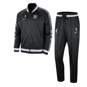 NIKE NBA Completo Tuta Uomo Nba Courtside Starting Five Dri-fit Tracksuit Bronet Black/white da uomo