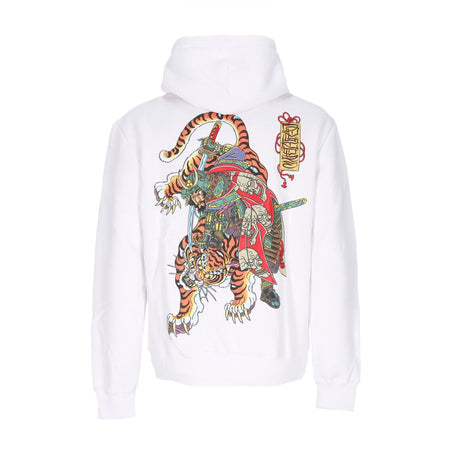 DOLLY NOIRE Felpa Cappuccio Uomo Tiger and Soldier Hoodie White da uomo