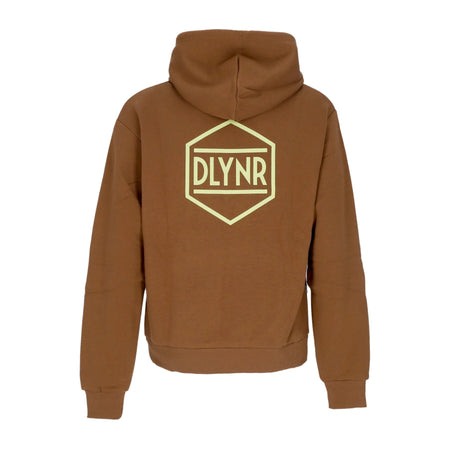 DOLLY NOIRE Felpa Cappuccio Uomo Logo Back Hoodie Brown da uomo